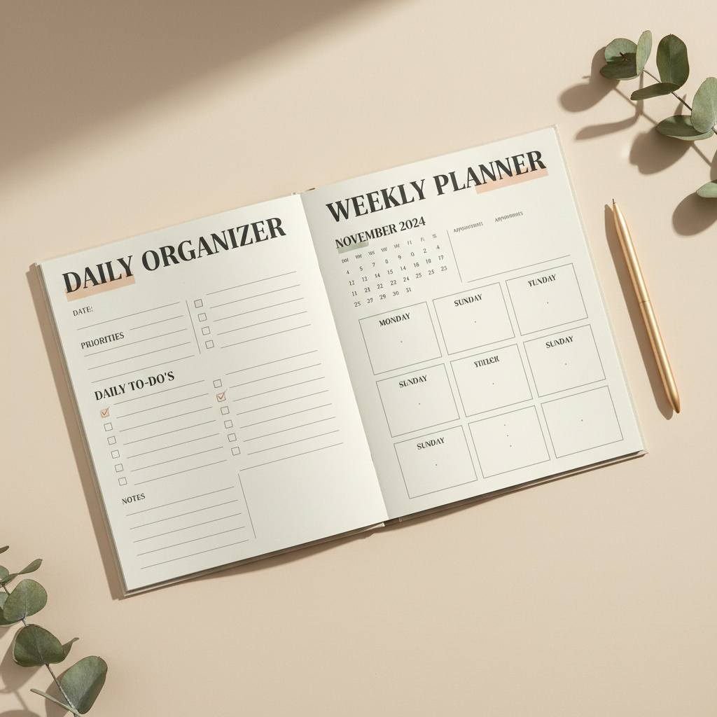 Senior Daily Planner & To-Do Lists printable mockup